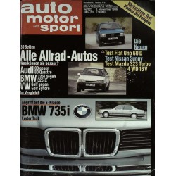auto motor & sport Heft 23 / 8 November 1986 - BMW 735i