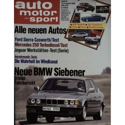 auto motor & sport Heft 18 / 30 August 1986 - BMW Siebener