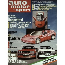 auto motor & sport Heft 11 / 24 Mai 1986 - Neue Roadster