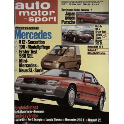 auto motor & sport Heft 7 / 29 März 1986 - Mercedes