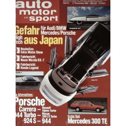 auto motor & sport Heft 24 / 27 November 1985 - Gefahr aus Japan