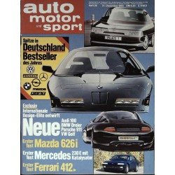 auto motor & sport Heft 26 / 21 Dezember 1985 - Design Elite