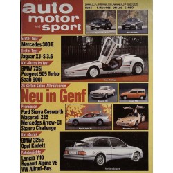 auto motor & sport Heft 5 / 6 März 1985 - Neu in Genf