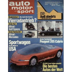 auto motor & sport Heft 4 / 19 Februar 1986 - USA Sportwagen