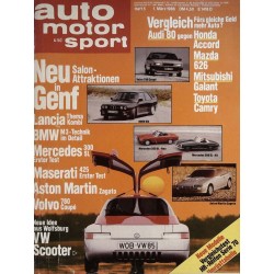 auto motor & sport Heft 5 / 1 März 1986 - Neu in Genf