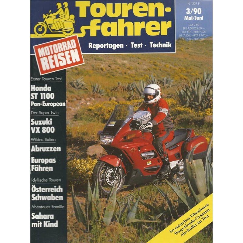 Tourenfahrer Mai/Juni Ausgabe 3/1990 - Honda ST 1100