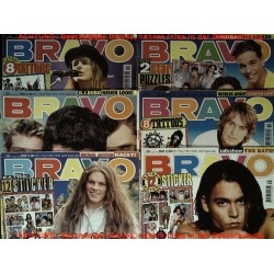 6er BRAVO Nr.11 / 23 / 30 / 32 / 33 / 38 von 1995 - Depp, Kellys...