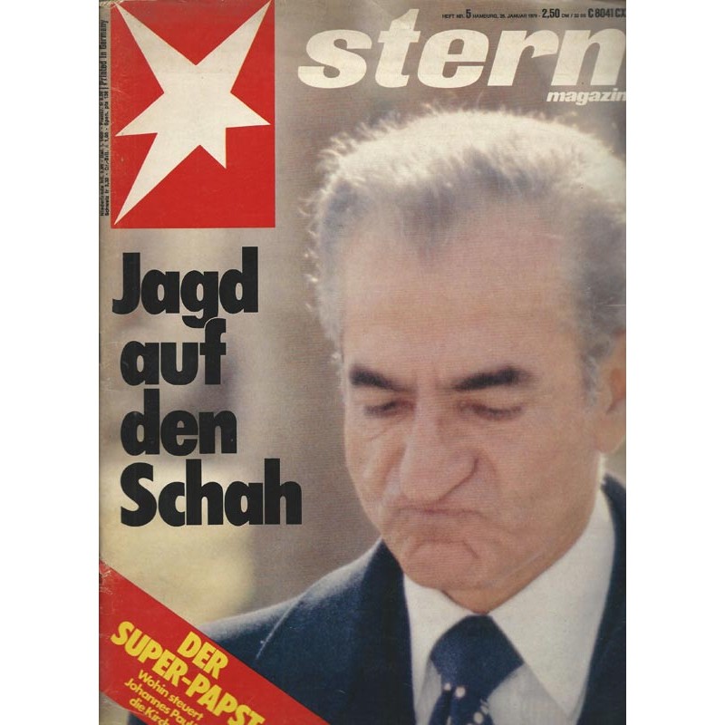stern Heft Nr.5 / 25 Januar 1979 - Jagd auf den Schah