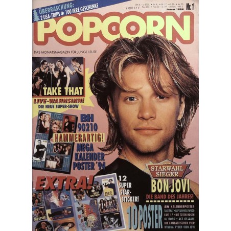 Popcorn Nr.1 / Januar 1994 - Bon Jovi