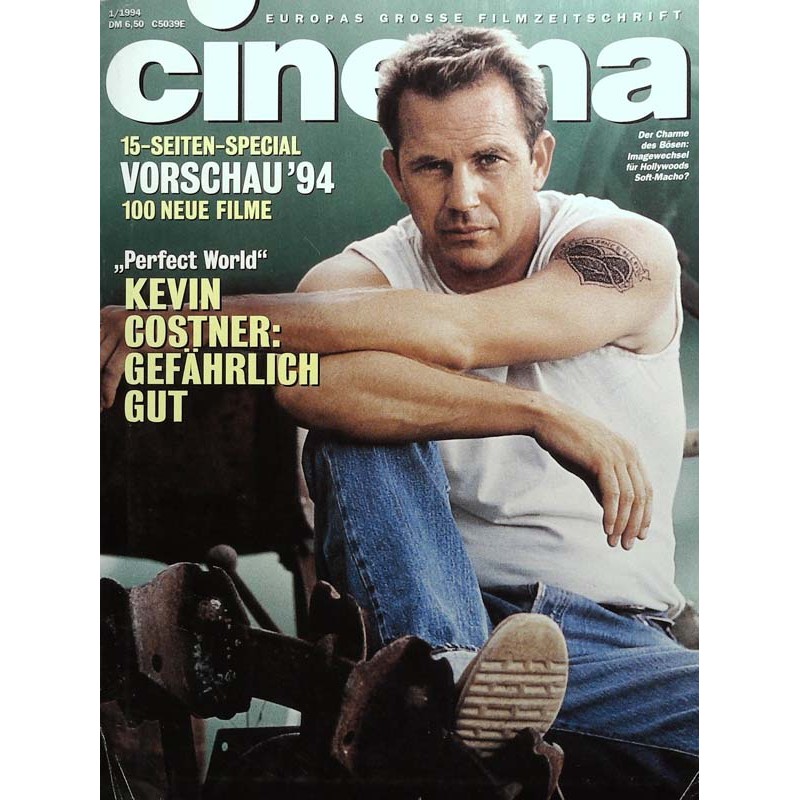 CINEMA 1/94 Januar 1994 - Pefect World Kevin Costner