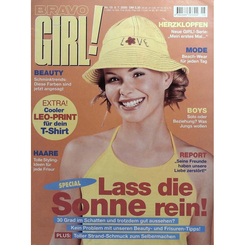 Bravo Girl Nr.15 / 5.7.2000 - Lass die Sonne rein!