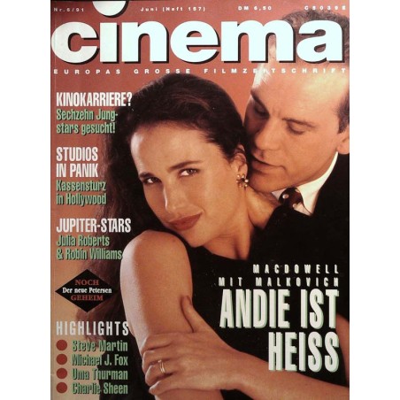 CINEMA 6/91 Juni 1991 - Andie ist heiss