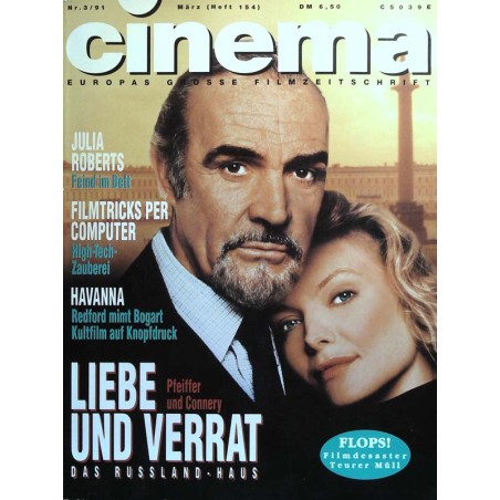 CINEMA 3/91 März 1991 - Pfeiffer und Connery