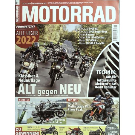 Das Motorrad Nr.1 / 23 Dezember 2022 - Alt gegen Neu