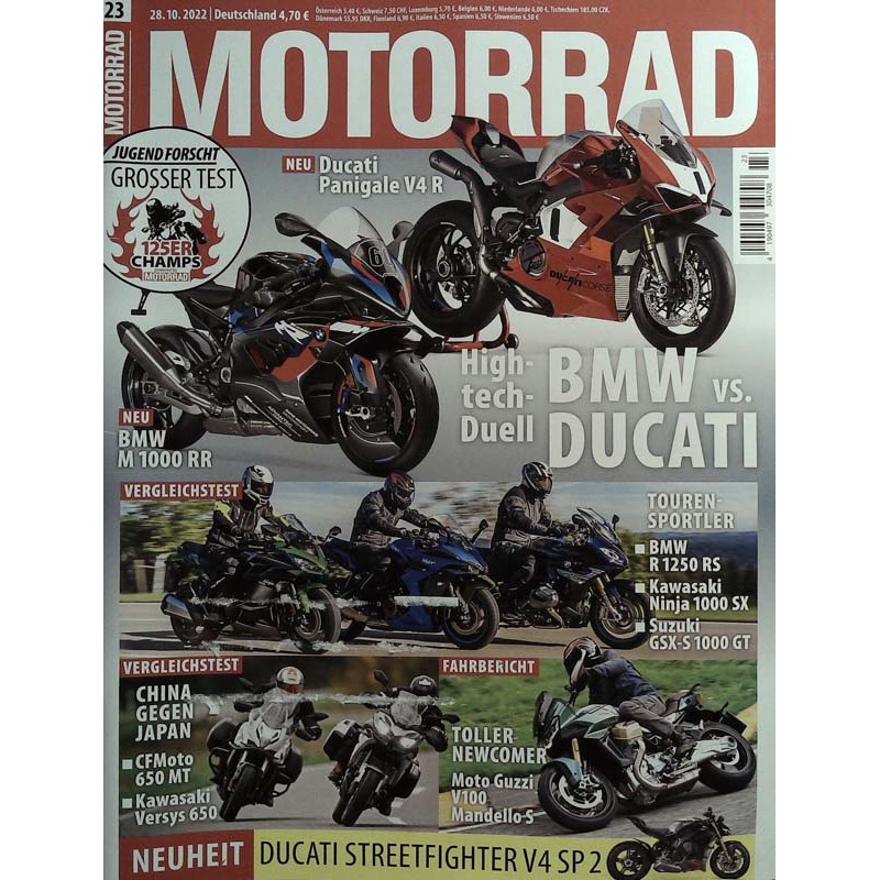 Das Motorrad Nr.23 / 28 Oktober 2022 - BMW vs. Ducati