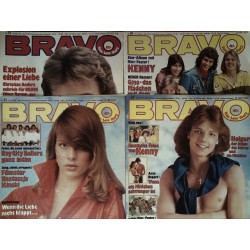 4er BRAVO Nr.23 / 30 / 31 / 34 von 1976 - Holger, Kinski, Anders...
