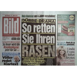 Bild Zeitung Mittwoch, 14 Juni 2023 - Dürre Drama