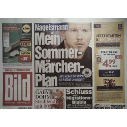 Bild Zeitung Samstag, 23 September 2023 - Julian Nagelsmann