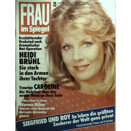 Frau im Spiegel Nr. 25 / 13 Juni 1991 - Heidi Brühl