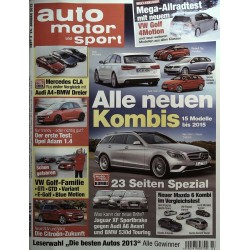 auto motor & sport Heft 3 / 24 Januar 2013 - Alle neuen Kombis