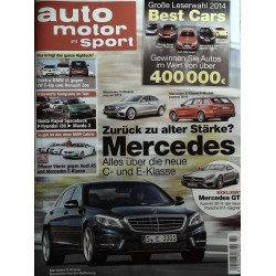 auto motor & sport Heft 22 / 17 Oktober 2013 - Mercedes C und E