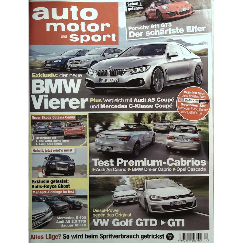 auto motor & sport Heft 13 / 13 Juni 2013 - BMW Vierer