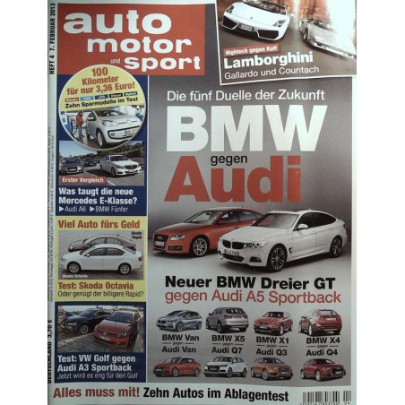 auto motor & sport Heft 4 / 7 Februar 2013 - BMW vs. Audi