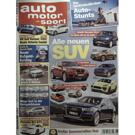 auto motor & sport Heft 6 / 7 März 2013 - Alle neuen SUV