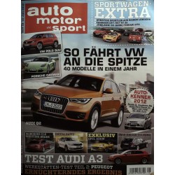 auto motor & sport Heft 16 / 12 Juli 2012 - So fährt VW an die Spitze