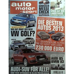 auto motor & sport Heft 22 / 4 Oktober 2012 - VW Golf