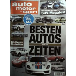 auto motor & sport Heft 19 / 5 September 2013 - Die Besten Autos