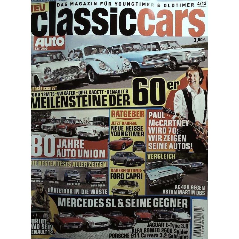 Classic Cars Nr. 4 / Juli - August 2012 - Meilensteiner der 60er