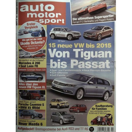 auto motor & sport Heft 2 / 10 Januar 2013 - Tiguan bis Passat