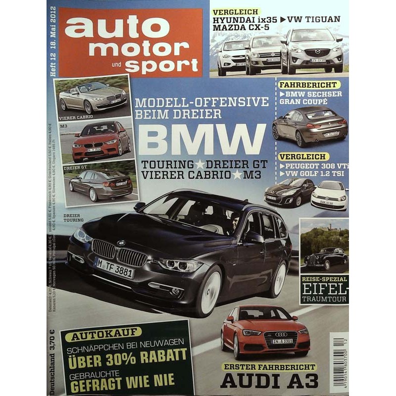 auto motor & sport Heft 12 / 18 Mai 2012 - BMW Dreier