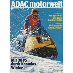 ADAC Motorwelt Heft.11 / Nov. 1983 - Mit 30 PS durch Kanadas Winter