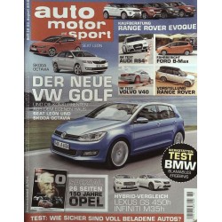 auto motor & sport Heft 19 / 23 August 2012 - Der neue VW Golf