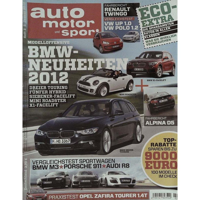 auto motor & sport Heft 2 / 2 Januar 2012 - BMW Neuheiten