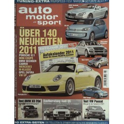 auto motor & sport Heft 25 / 18 November 2010 - Neuheiten 2011