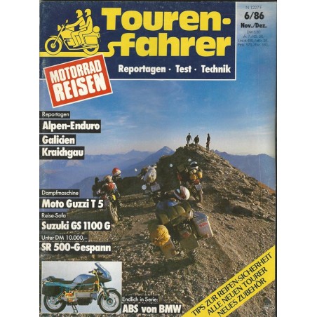 Tourenfahrer November/Dezember Ausgabe 6/1986