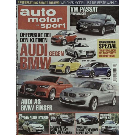 auto motor & sport Heft 23 / 21 Oktober 2010 - Audi gegen BMW
