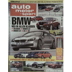 auto motor & sport Heft 21 / 23 September 2010 - BMW Klassen