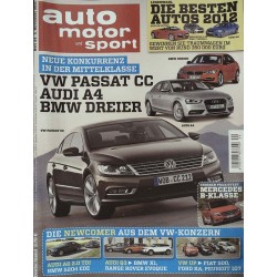 auto motor & sport Heft 24 / 3 November 2011 - VW Passat CC