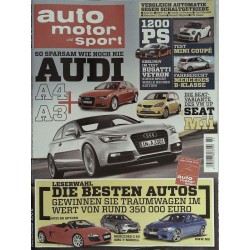 auto motor & sport Heft 22 / 6 Oktober 2011 - Audi A3 + A4