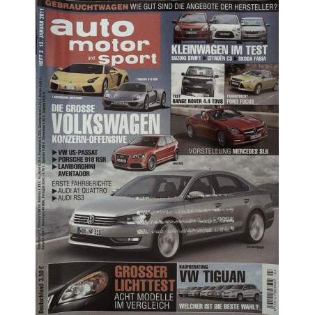 auto motor & sport Heft 3 / 13 Januar 2011 - Volkswagen