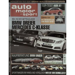 auto motor & sport Heft 19 / 26 August 2010 - BMW vs. Mercedes