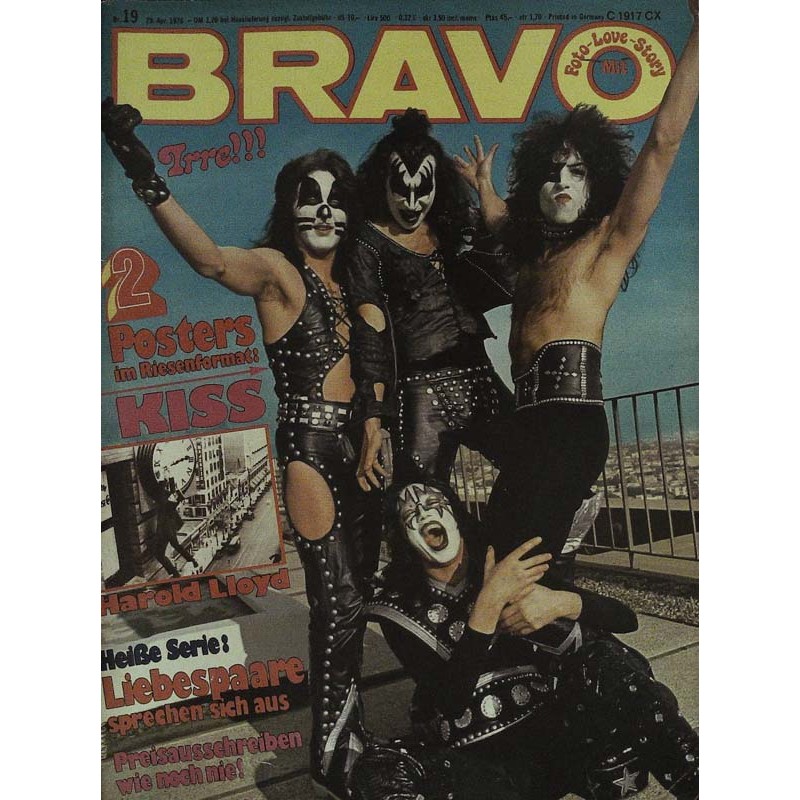 BRAVO Nr.19 / 29 April 1976 - Kiss Irre!!!