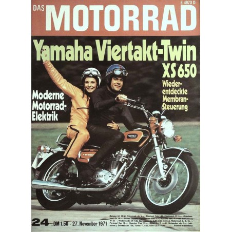 Das Motorrad Nr.24 / 27 November 1971 - Yamaha Viertakt...