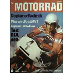 Das Motorrad Nr.9 / 1 Mai 1971 - Dick Mann auf BSA 650