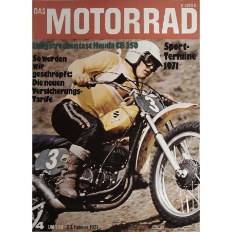 Das Motorrad Nr.4 / 20 Februar 1971 - Joel Robert auf Suzuki