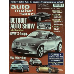 auto motor & sport Heft 2 / 10 Januar 2001 - Detroit Auto Show